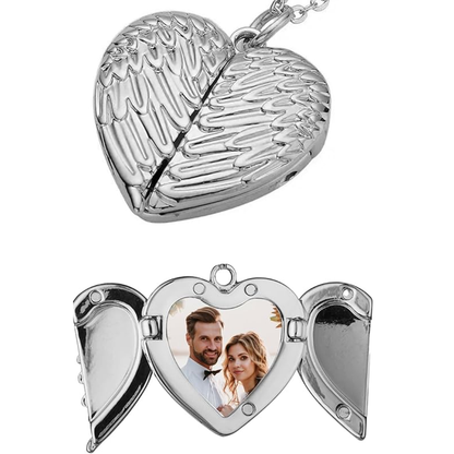 Collar Corazón Ángel Personalizado